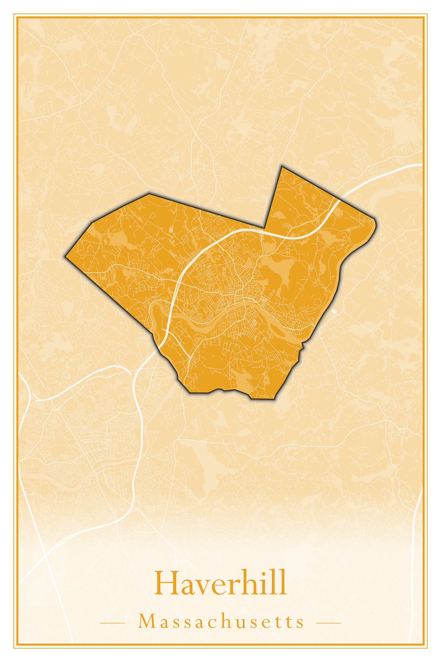 Massachusetts Towns - Street Map (Harvard - Haverhill)