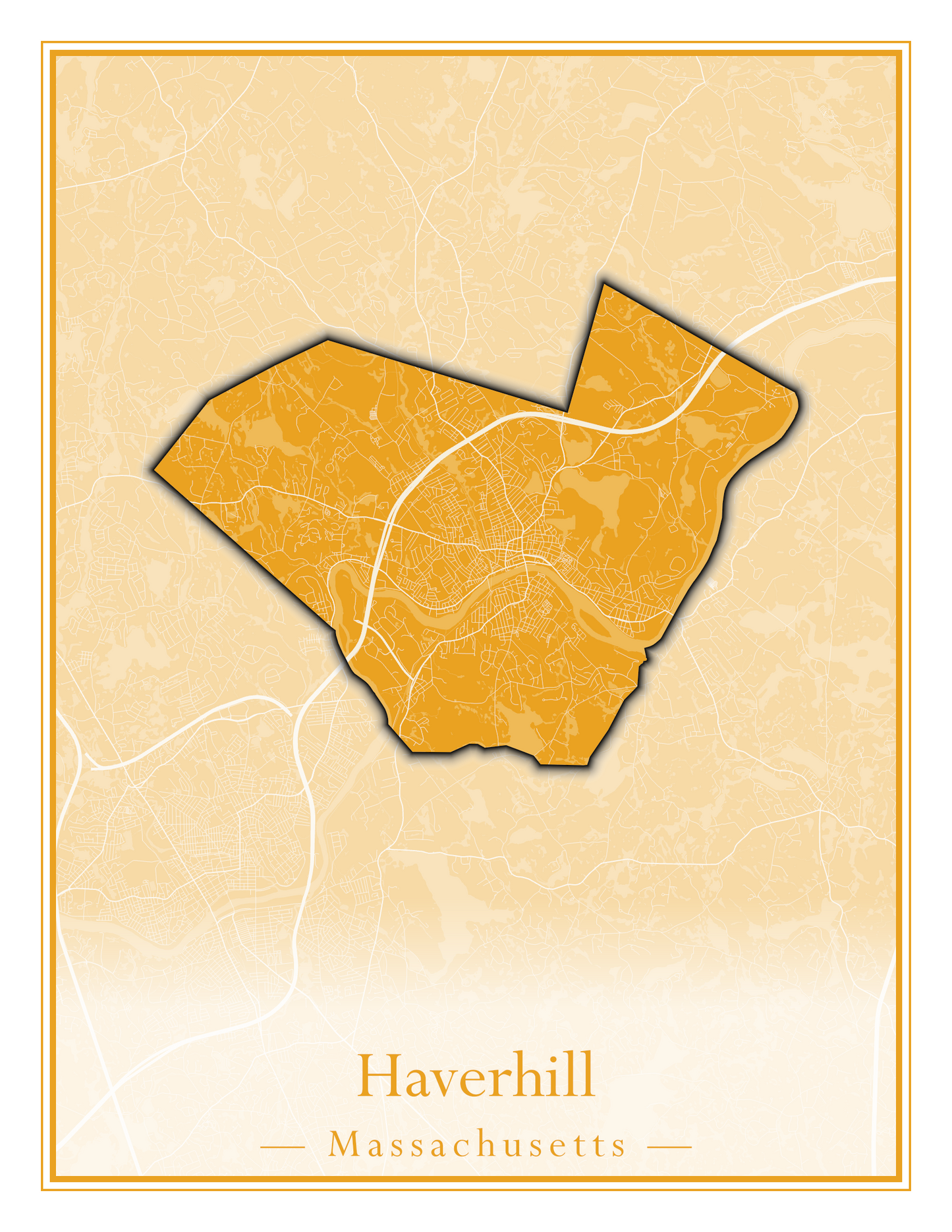 Massachusetts Towns - Street Map (Harvard - Haverhill)