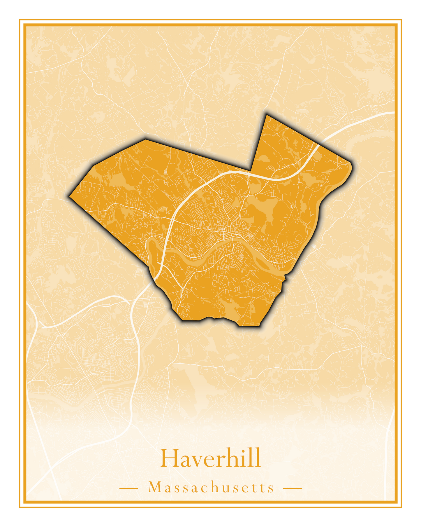 Massachusetts Towns - Street Map (Harvard - Haverhill)