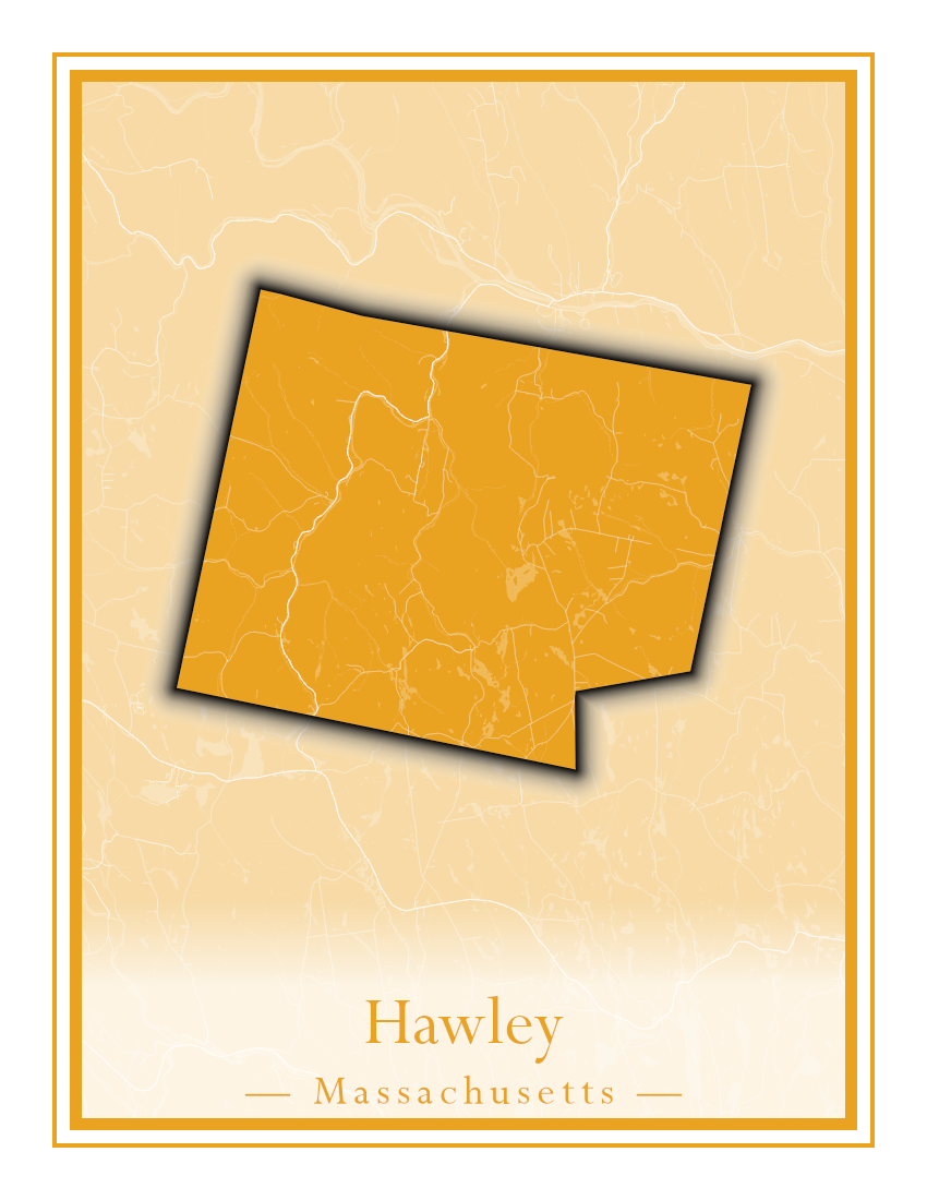 Massachusetts Towns - Street Map (Hawley - Hinsdale)