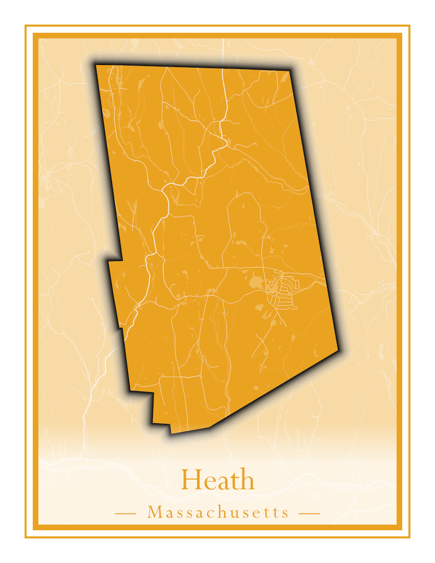 Massachusetts Towns - Street Map (Hawley - Hinsdale)