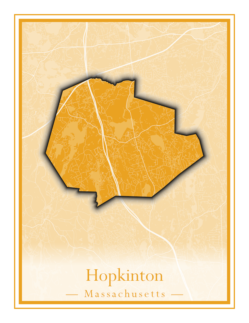 Massachusetts Towns - Street Map (Holyoke - Hubbardston)