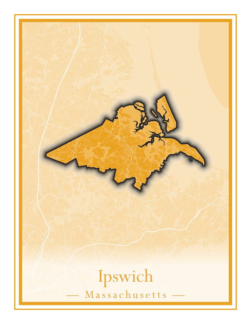 Massachusetts Towns - Street Map (Hudson - Ipswich)