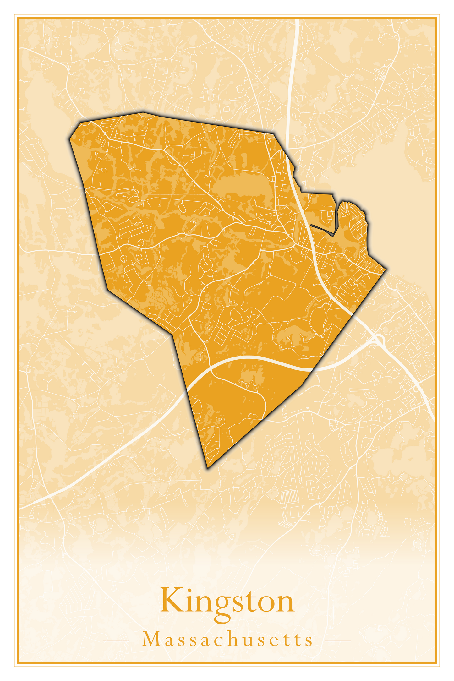 Massachusetts Towns - Street Map (Kingston - Lanesborough)