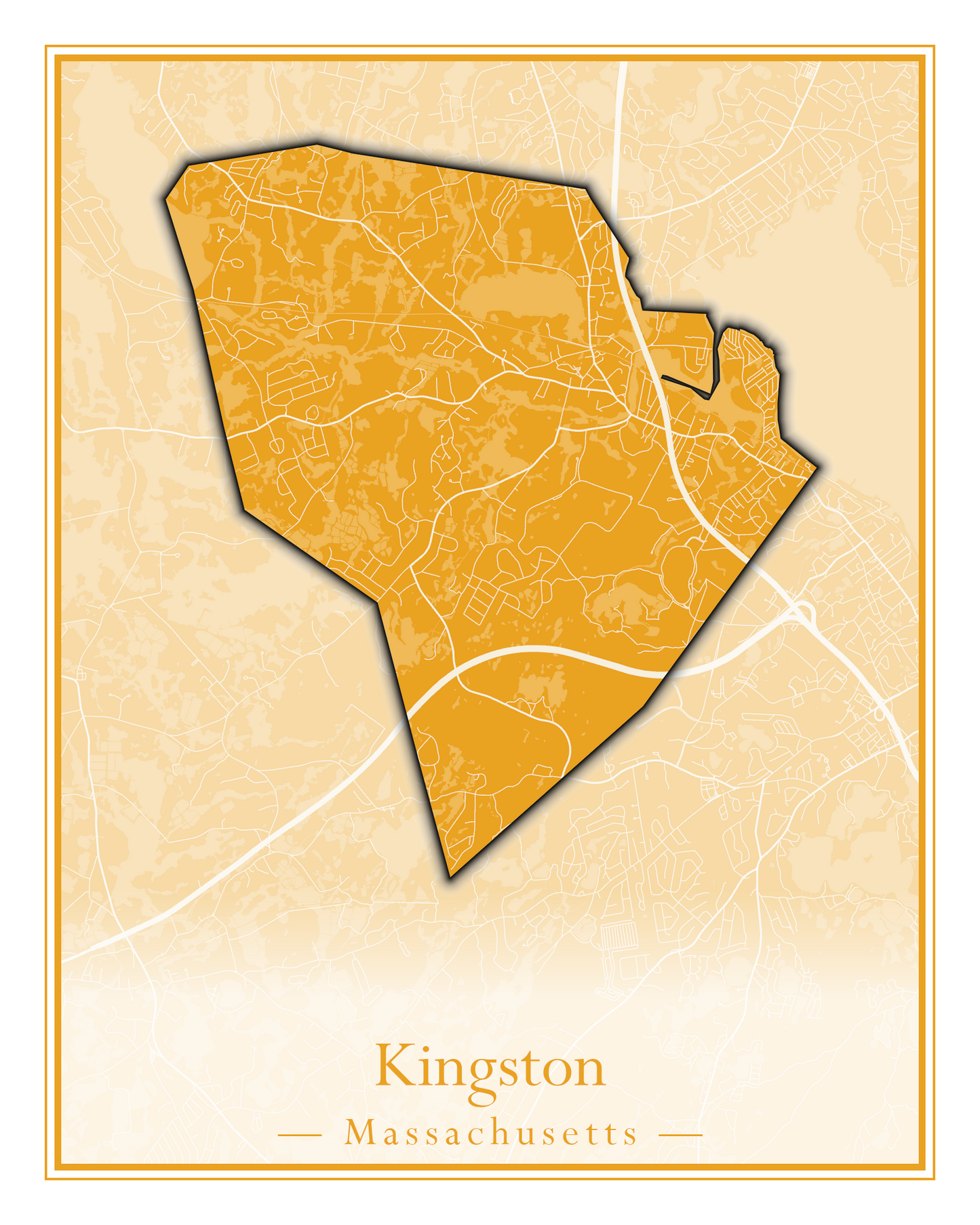 Massachusetts Towns - Street Map (Kingston - Lanesborough)