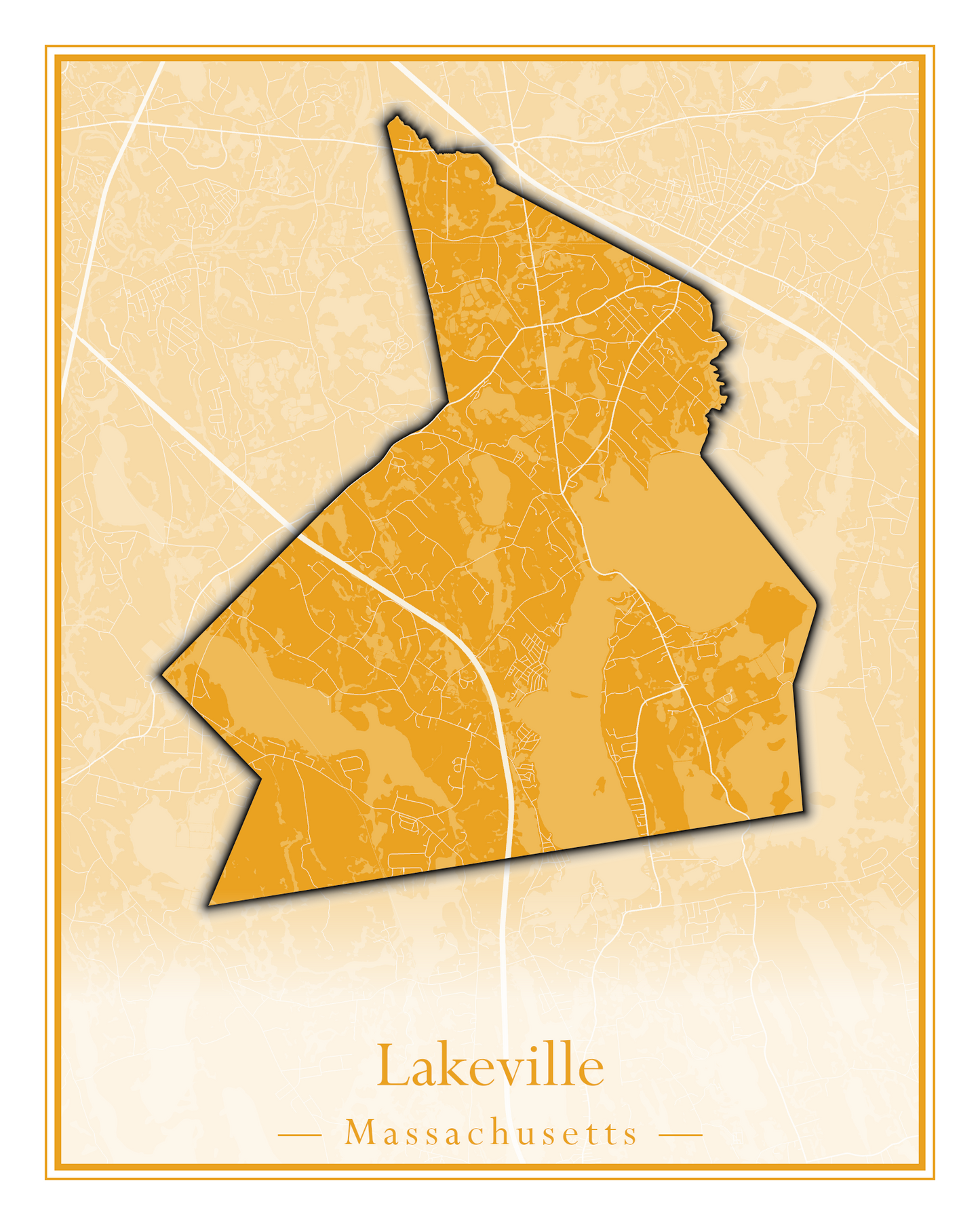 Massachusetts Towns - Street Map (Kingston - Lanesborough)