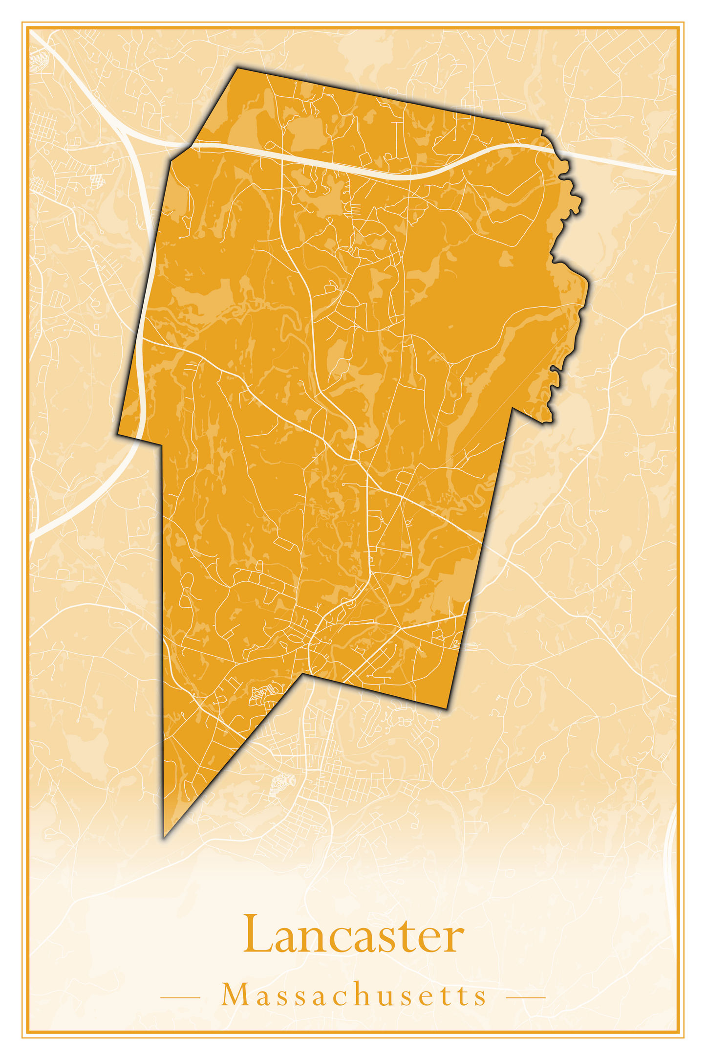 Massachusetts Towns - Street Map (Kingston - Lanesborough)