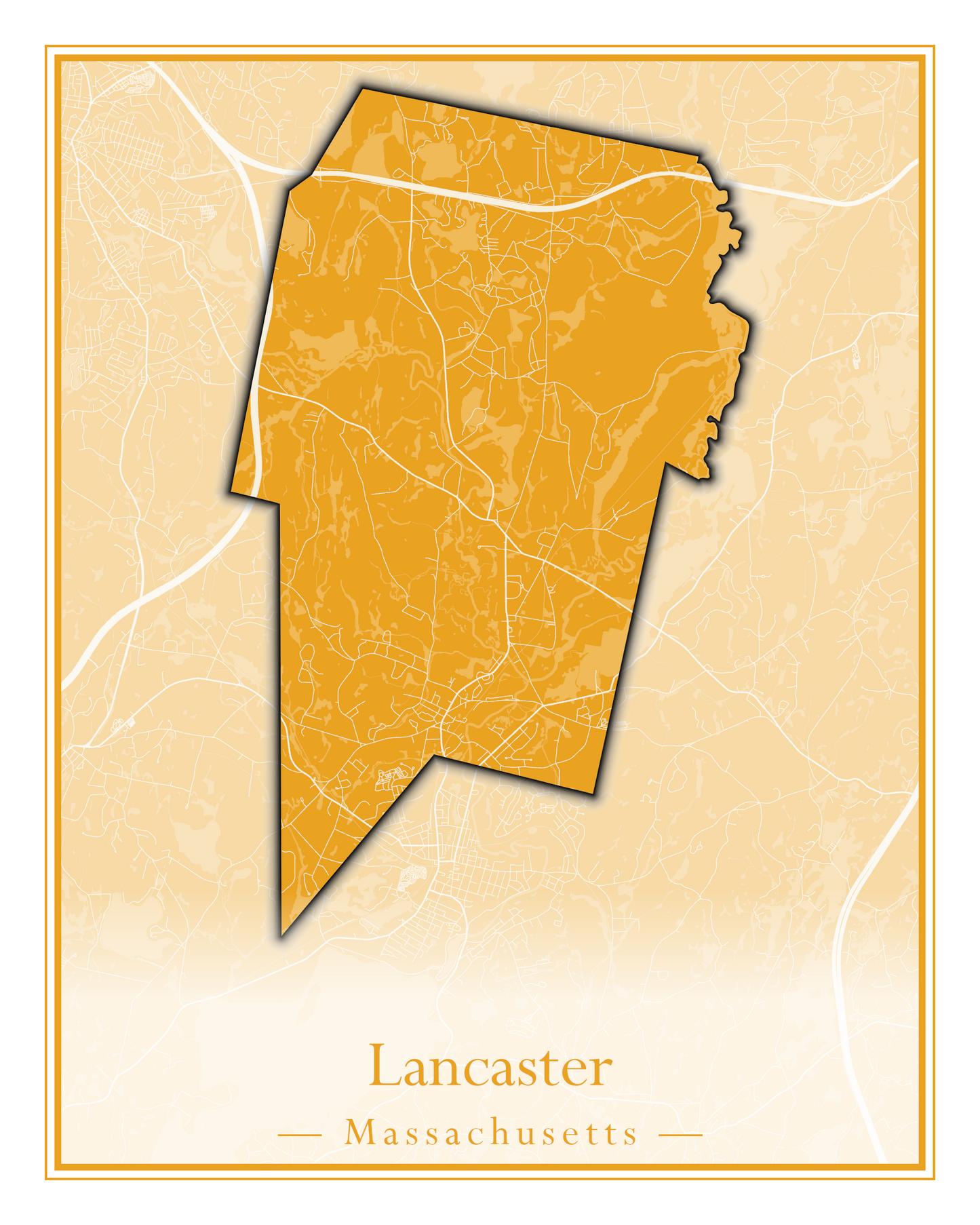 Massachusetts Towns - Street Map (Kingston - Lanesborough)