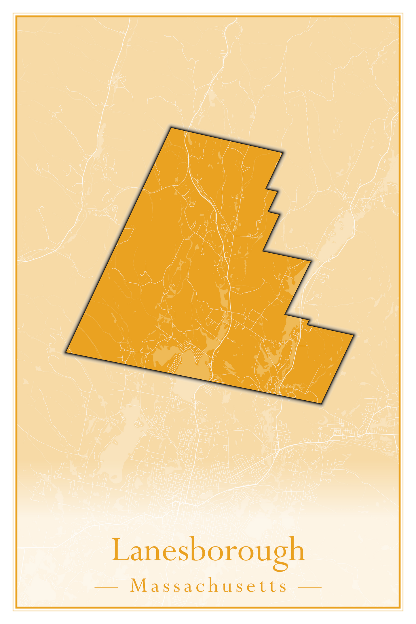 Massachusetts Towns - Street Map (Kingston - Lanesborough)