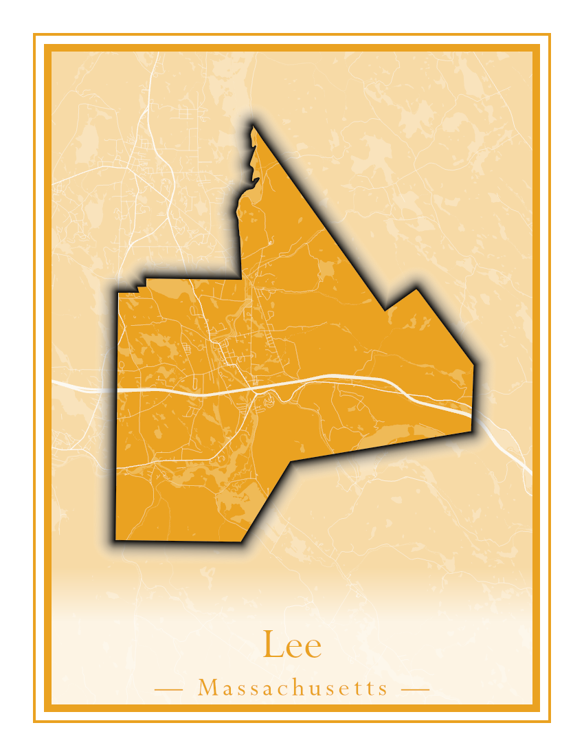 Massachusetts Towns - Street Map (Lawrence - Lenox)