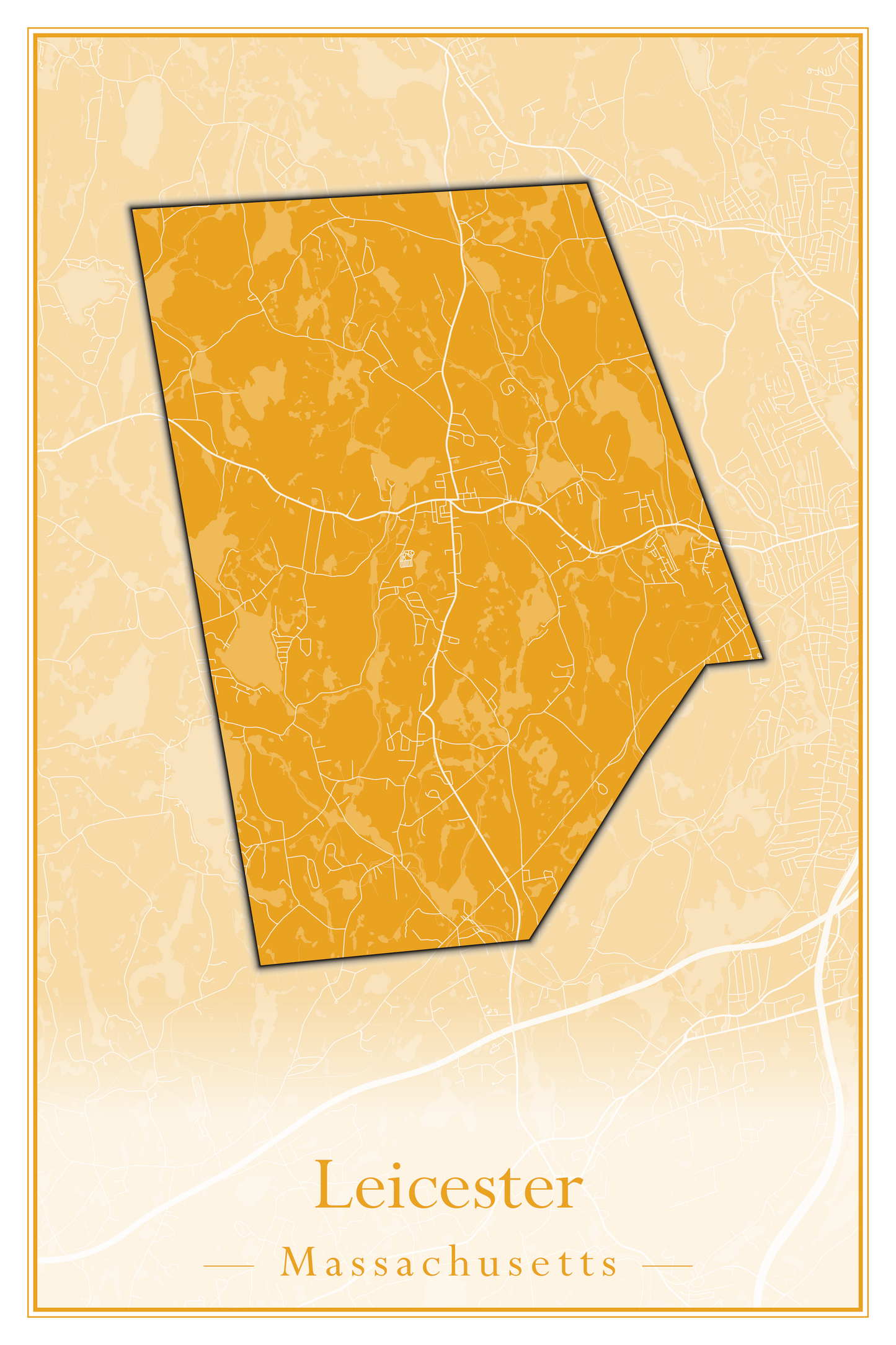 Massachusetts Towns - Street Map (Lawrence - Lenox)