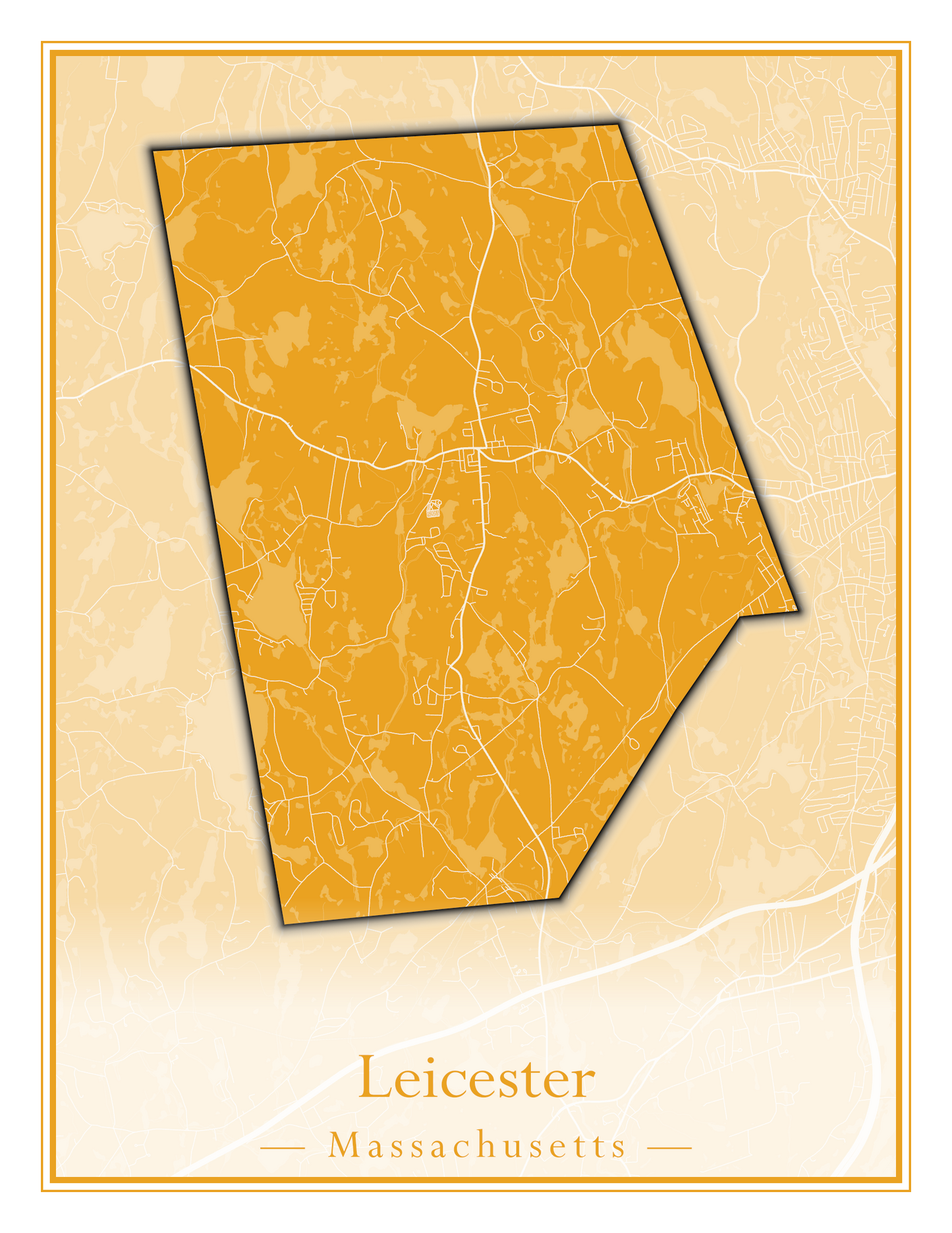 Massachusetts Towns - Street Map (Lawrence - Lenox)