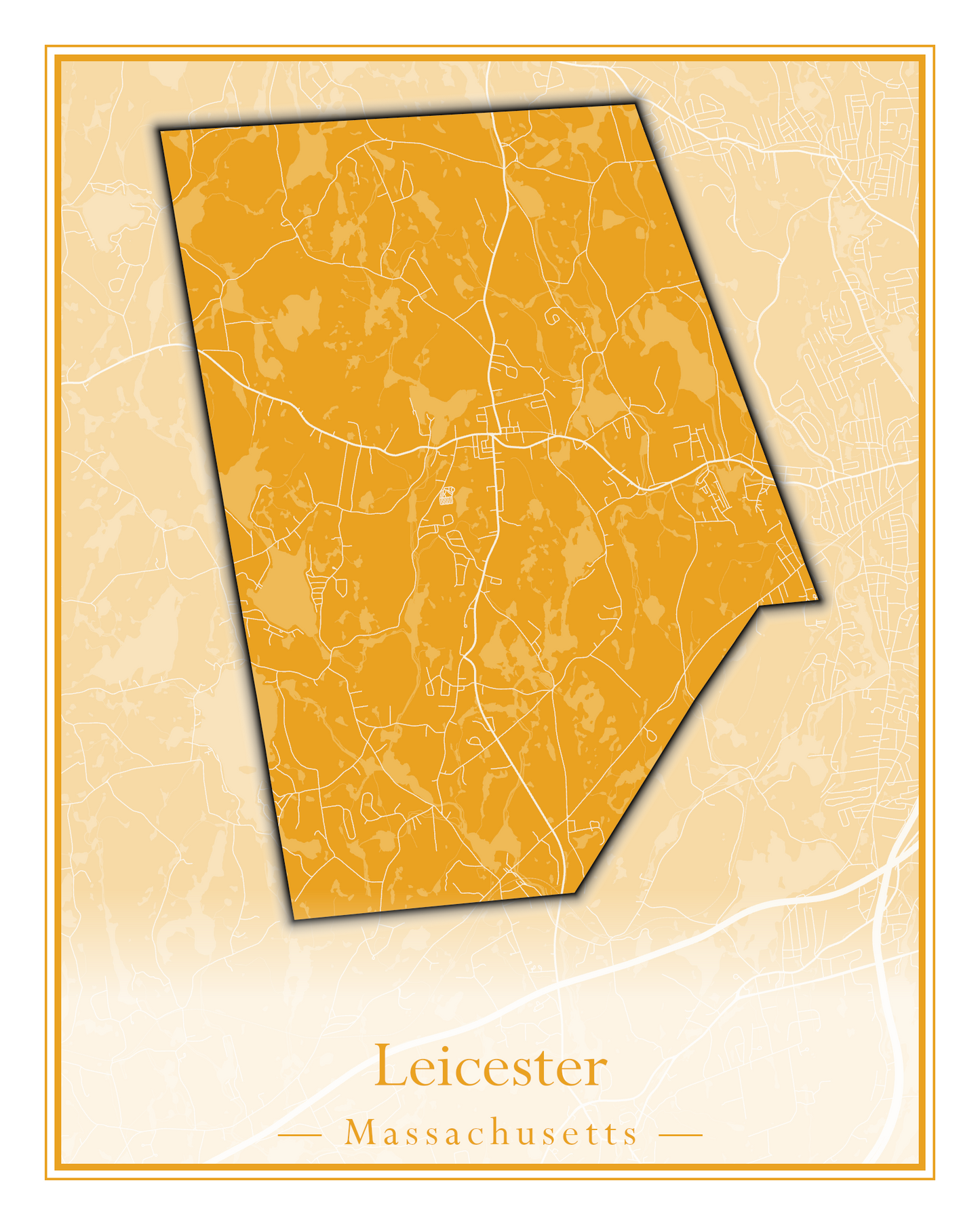 Massachusetts Towns - Street Map (Lawrence - Lenox)