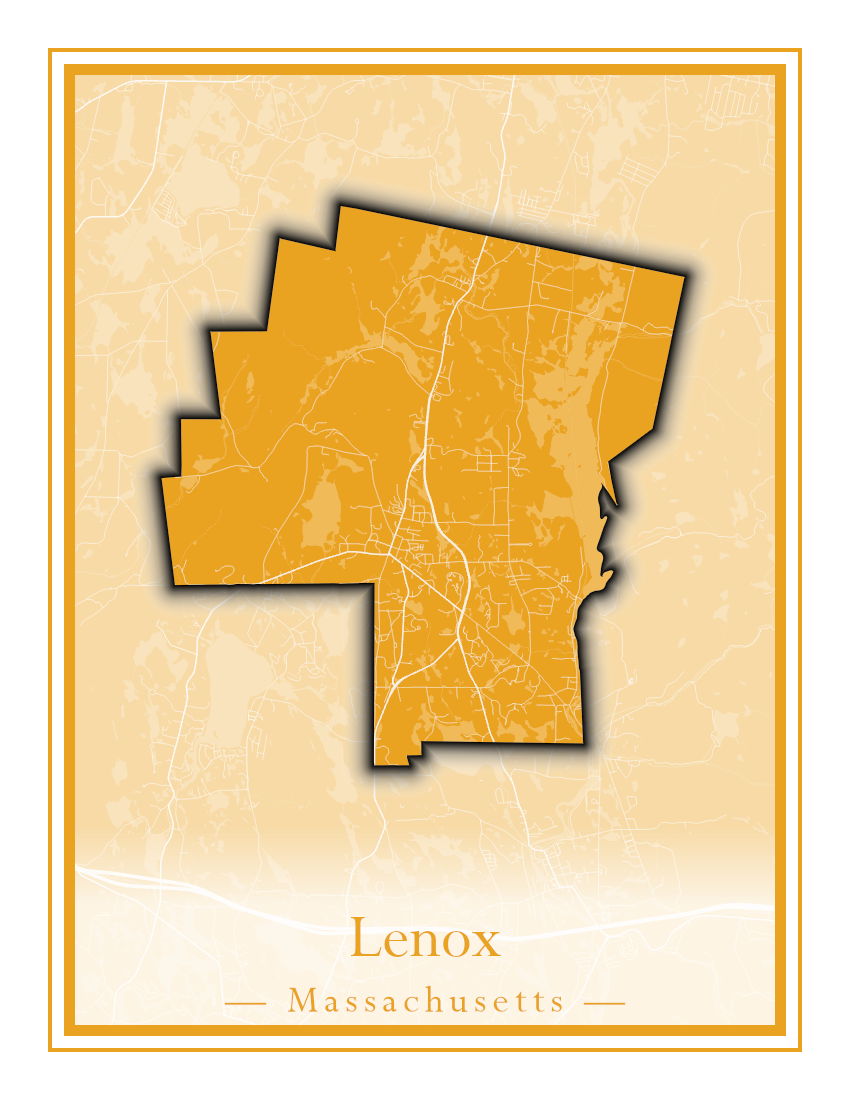 Massachusetts Towns - Street Map (Lawrence - Lenox)