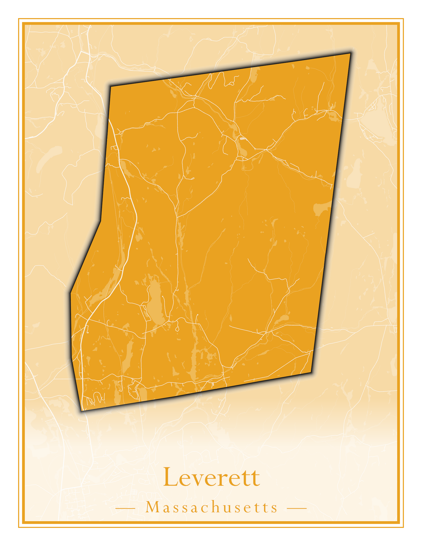 Massachusetts Towns - Street Map (Leominster - Leyden)