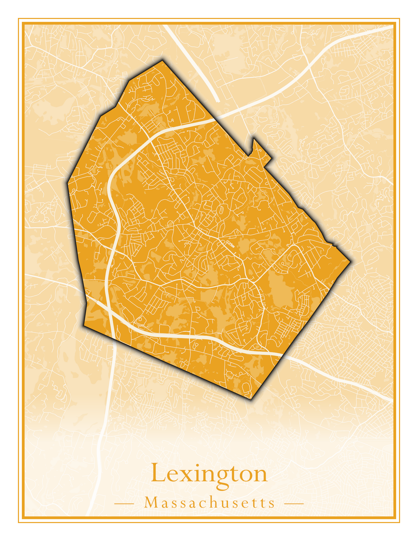 Massachusetts Towns - Street Map (Leominster - Leyden)