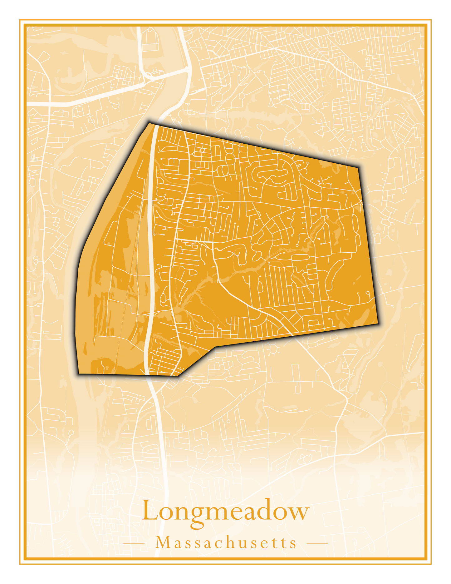 Massachusetts Towns - Street Map (Lincoln - Lowell)