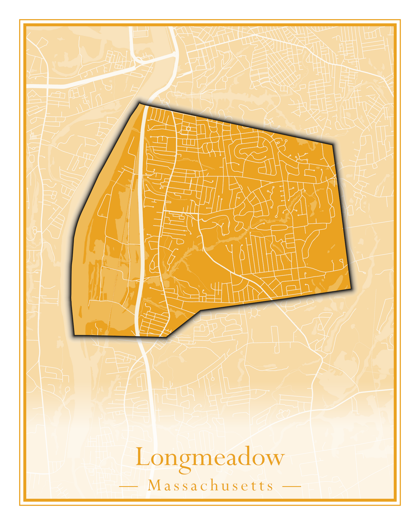 Massachusetts Towns - Street Map (Lincoln - Lowell)