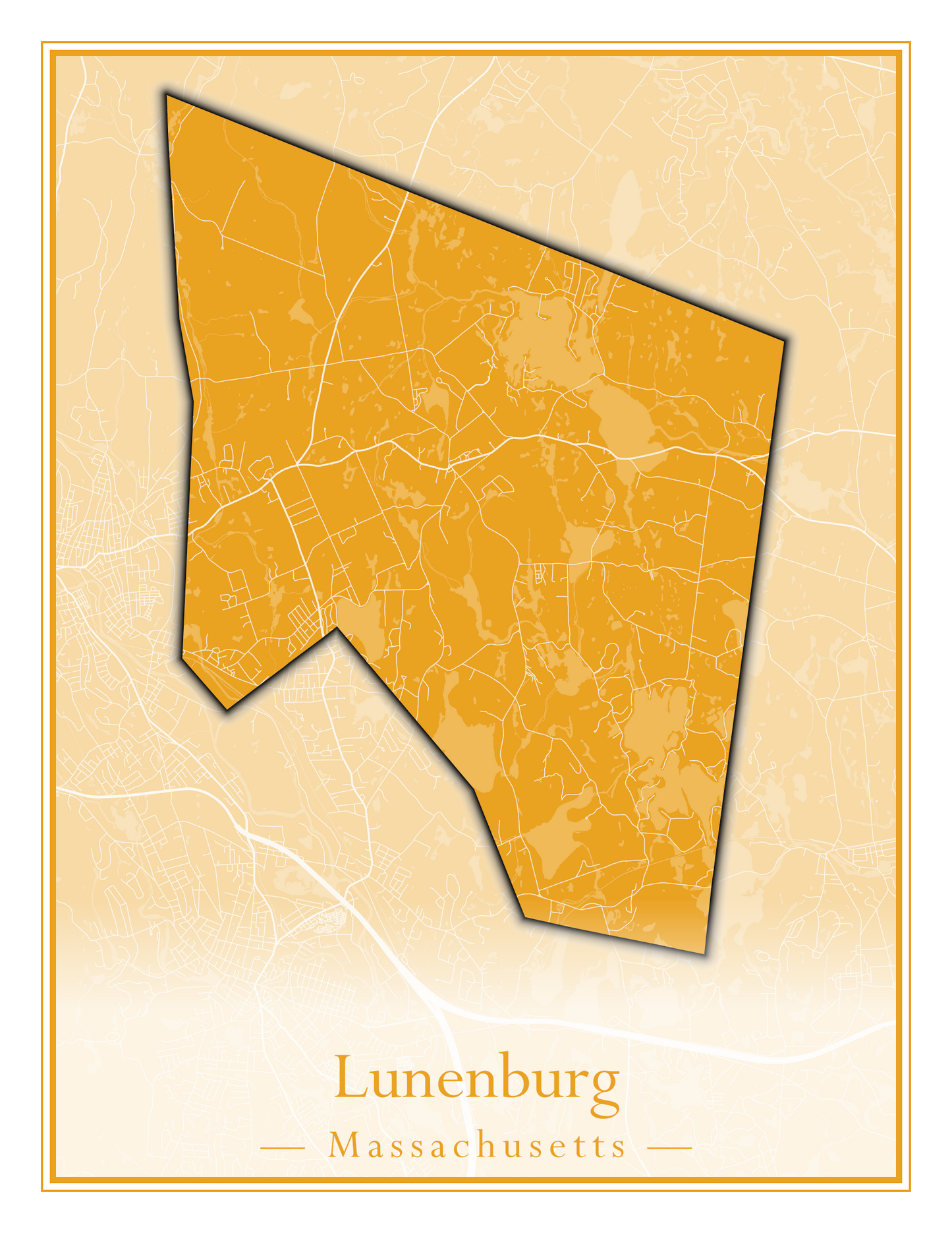 Massachusetts Towns - Street Map (Ludlow - Lynnfield)