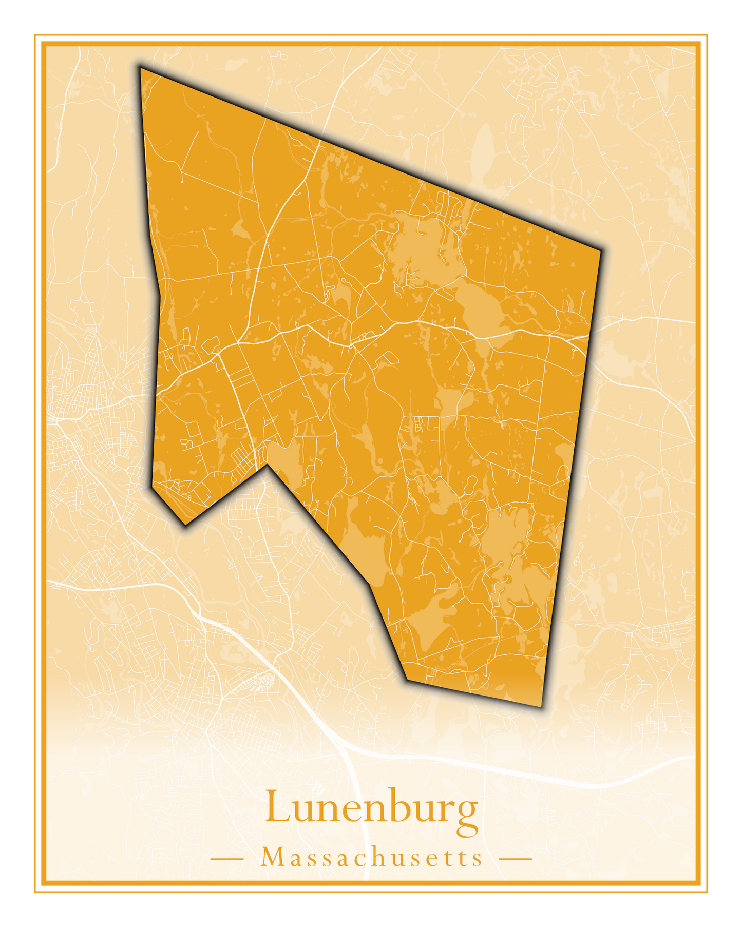 Massachusetts Towns - Street Map (Ludlow - Lynnfield)