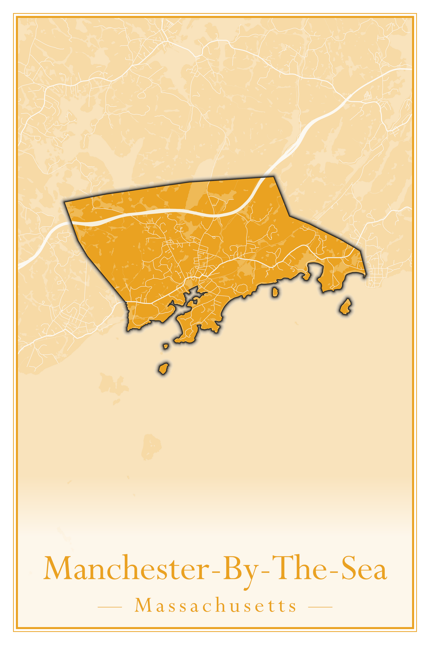 Massachusetts Towns - Street Map (Malden - Marblehead)