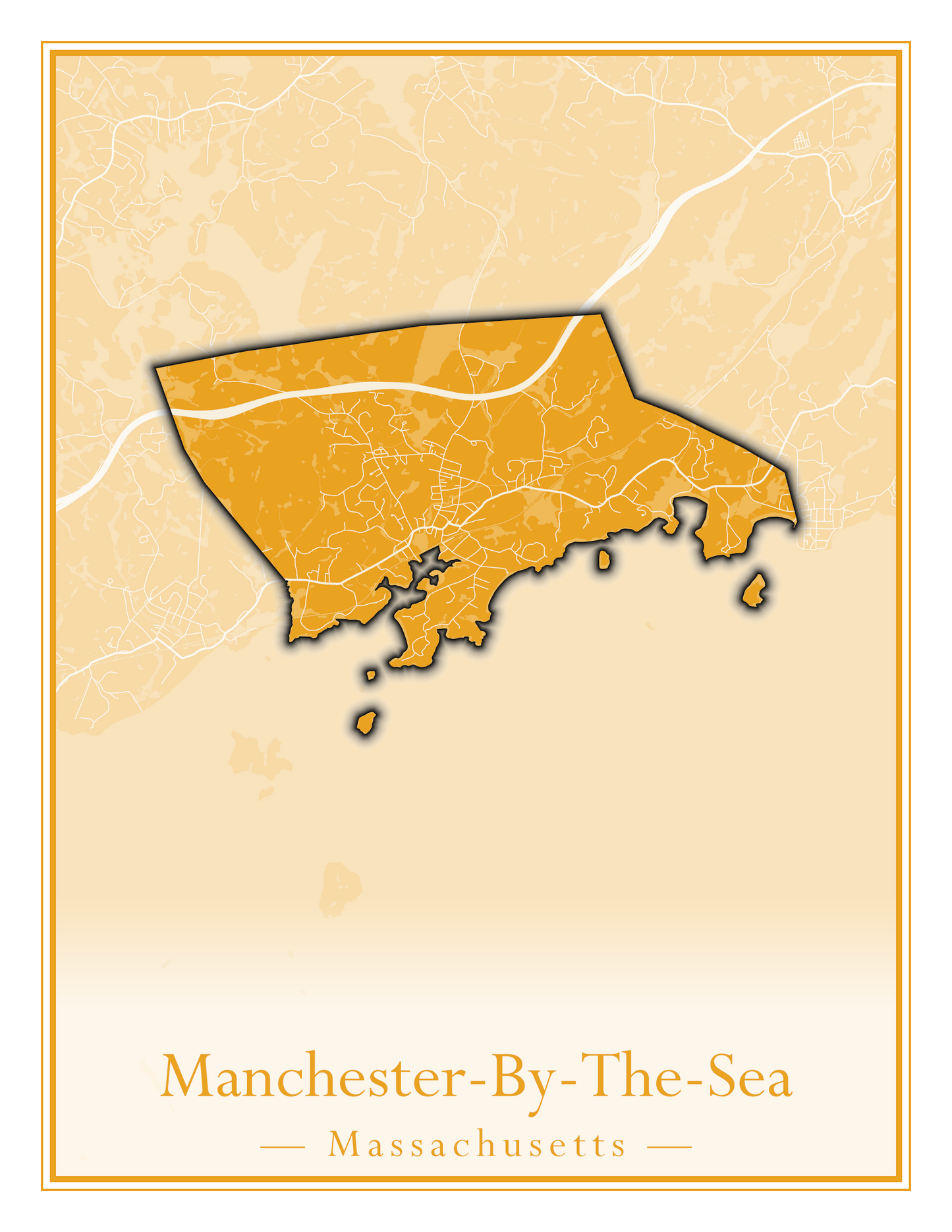 Massachusetts Towns - Street Map (Malden - Marblehead)