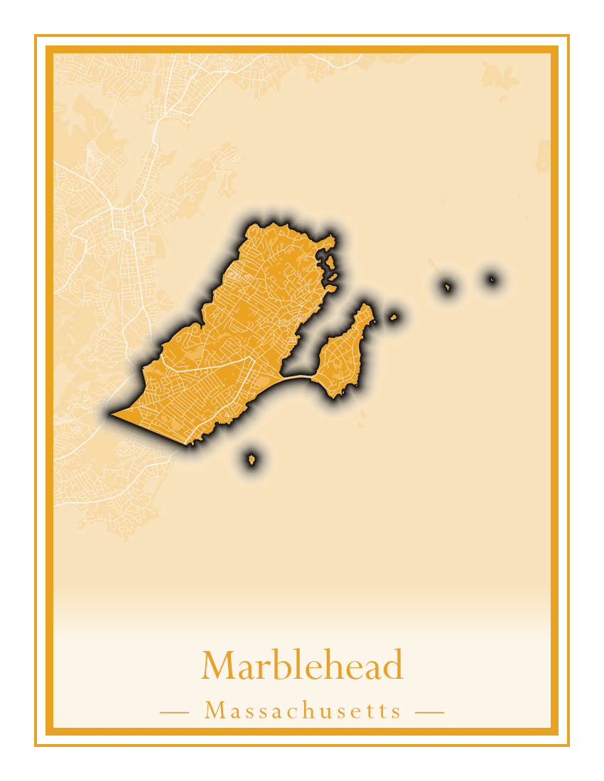 Massachusetts Towns - Street Map (Malden - Marblehead)