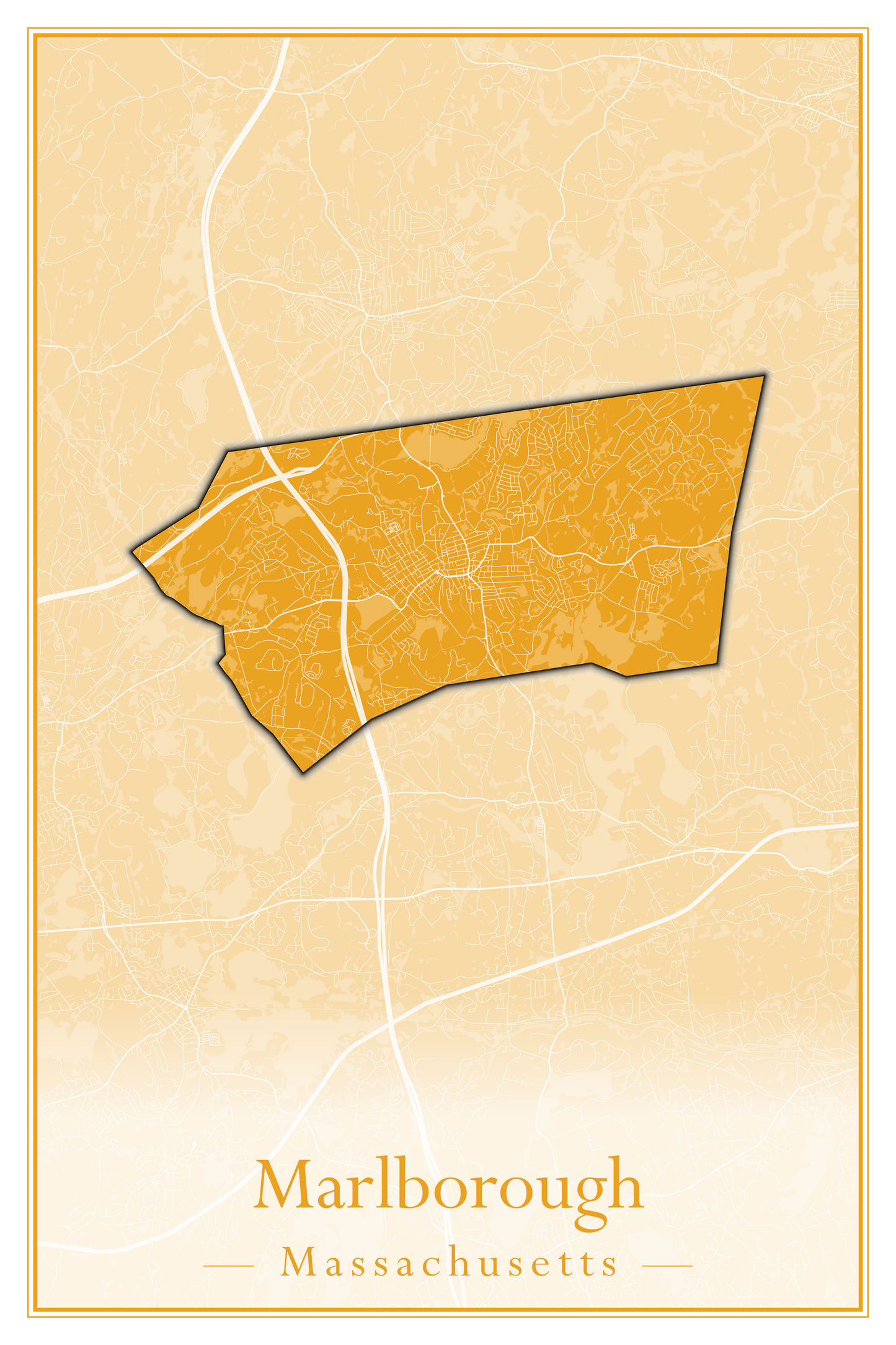 Massachusetts Towns - Street Map (Marion - Mashpee)