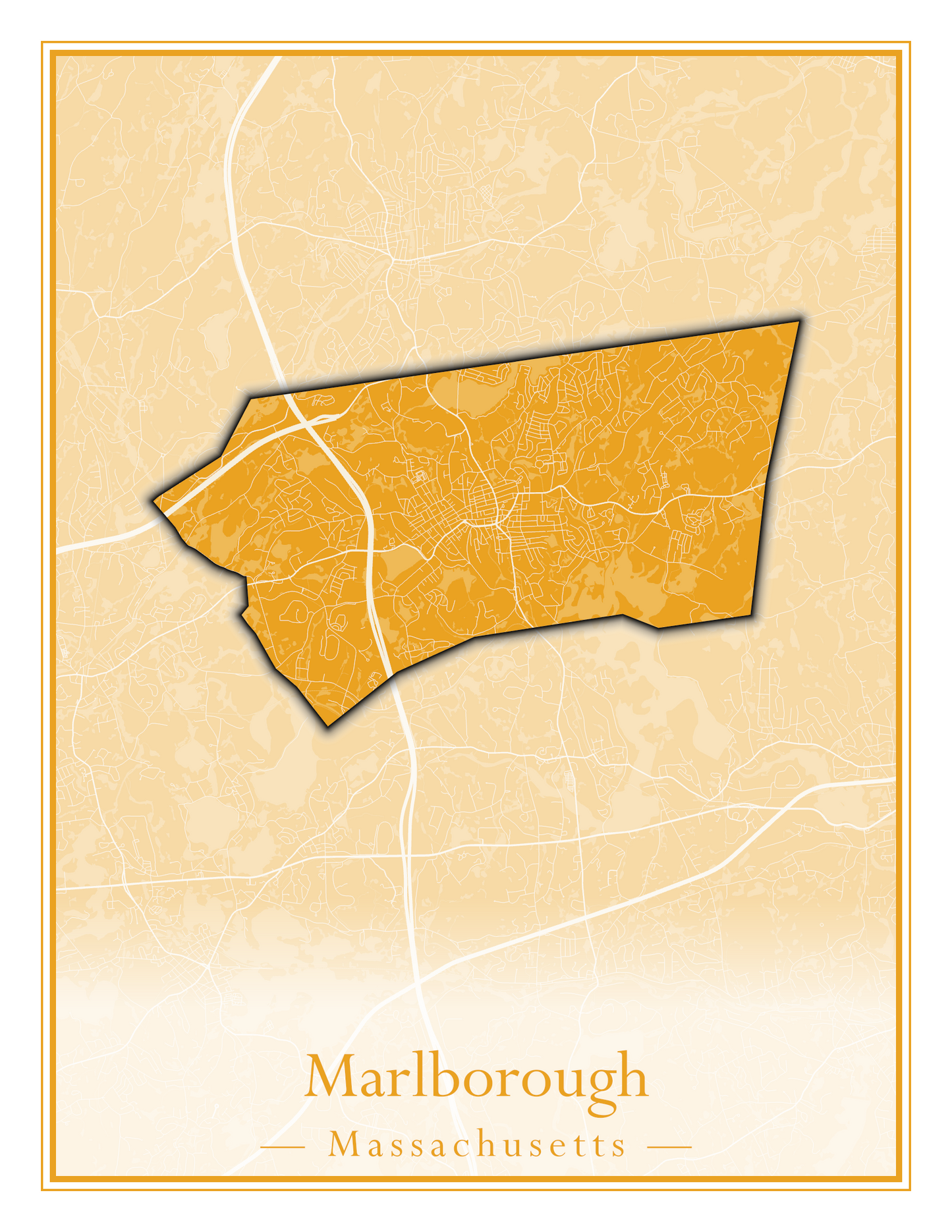 Massachusetts Towns - Street Map (Marion - Mashpee)