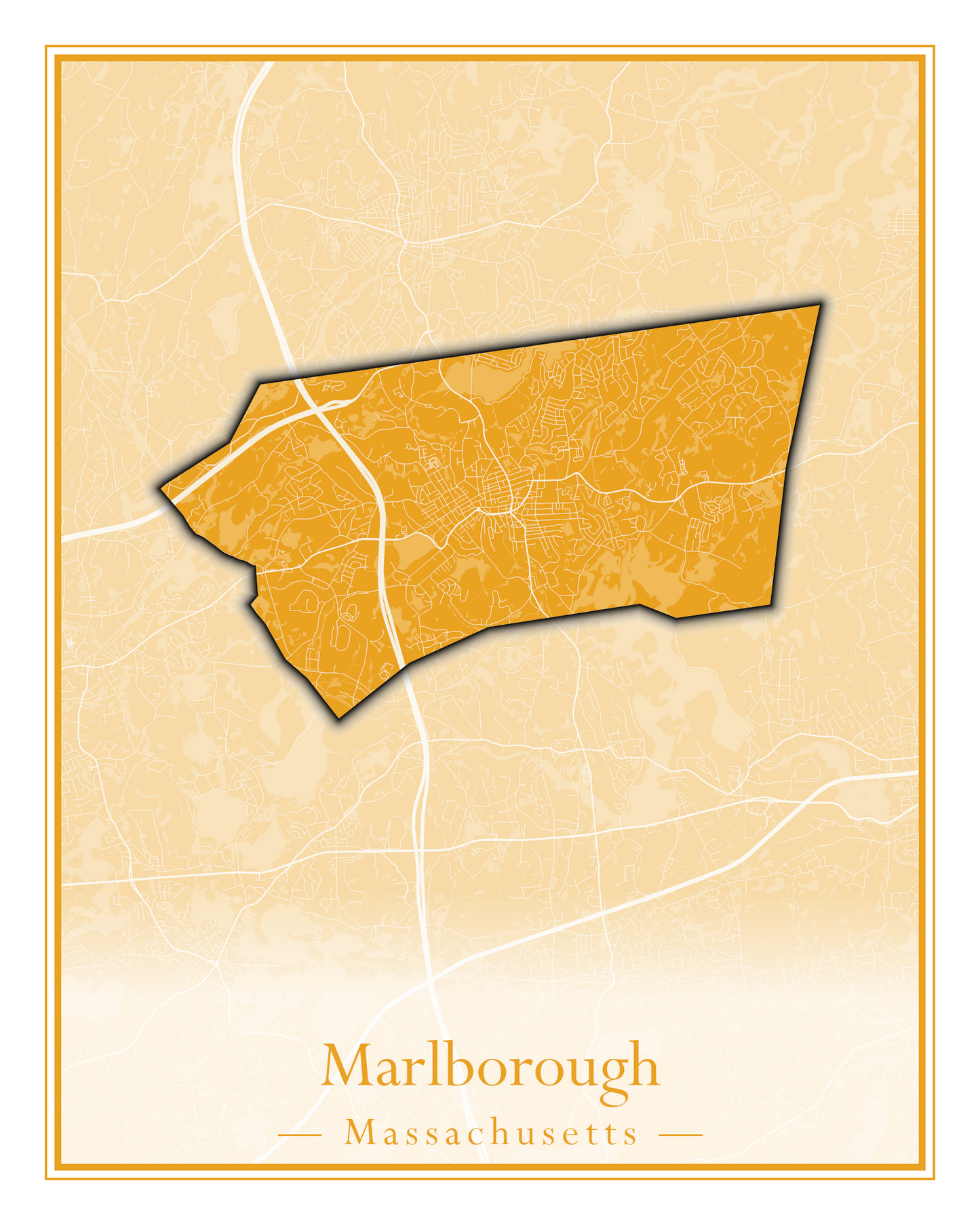 Massachusetts Towns - Street Map (Marion - Mashpee)