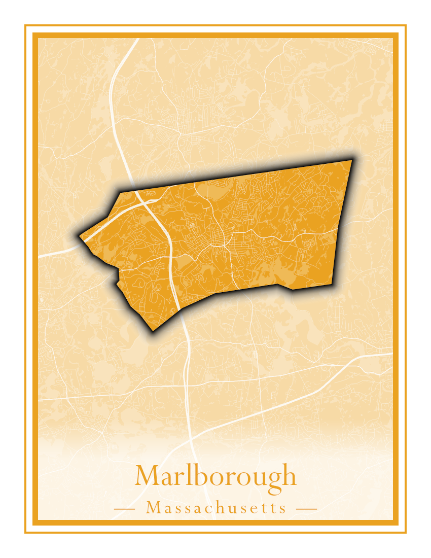 Massachusetts Towns - Street Map (Marion - Mashpee)