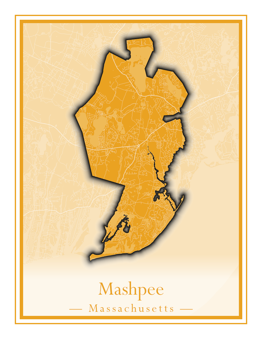 Massachusetts Towns - Street Map (Marion - Mashpee)