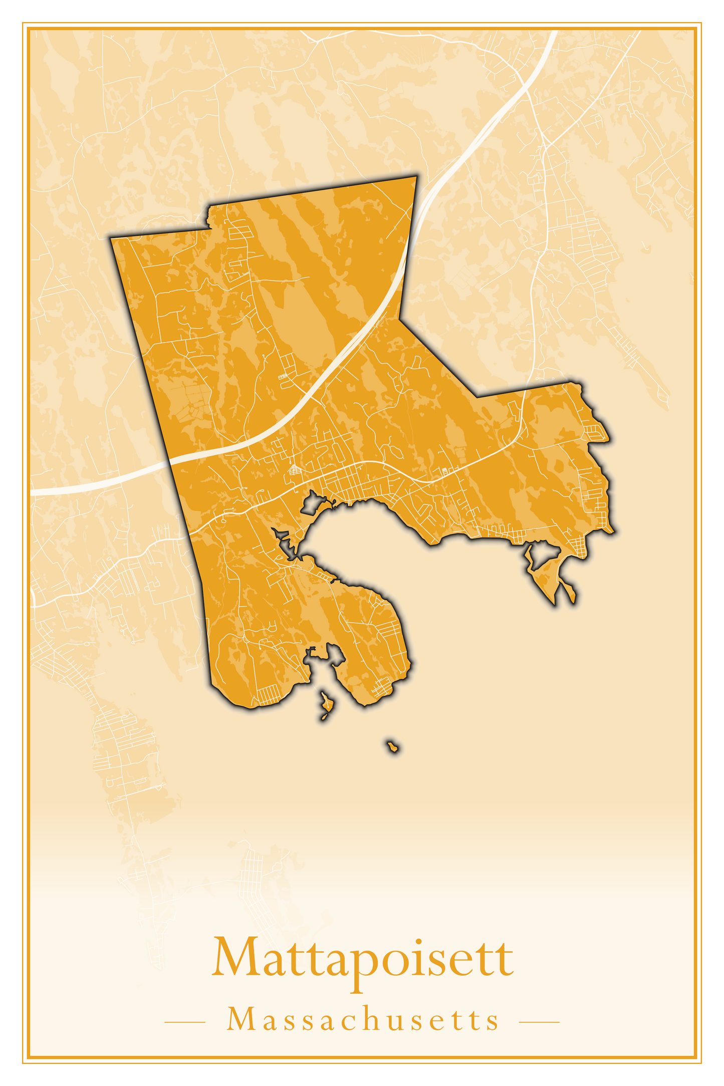 Massachusetts Towns - Street Map (Mattapoisett - Medford)