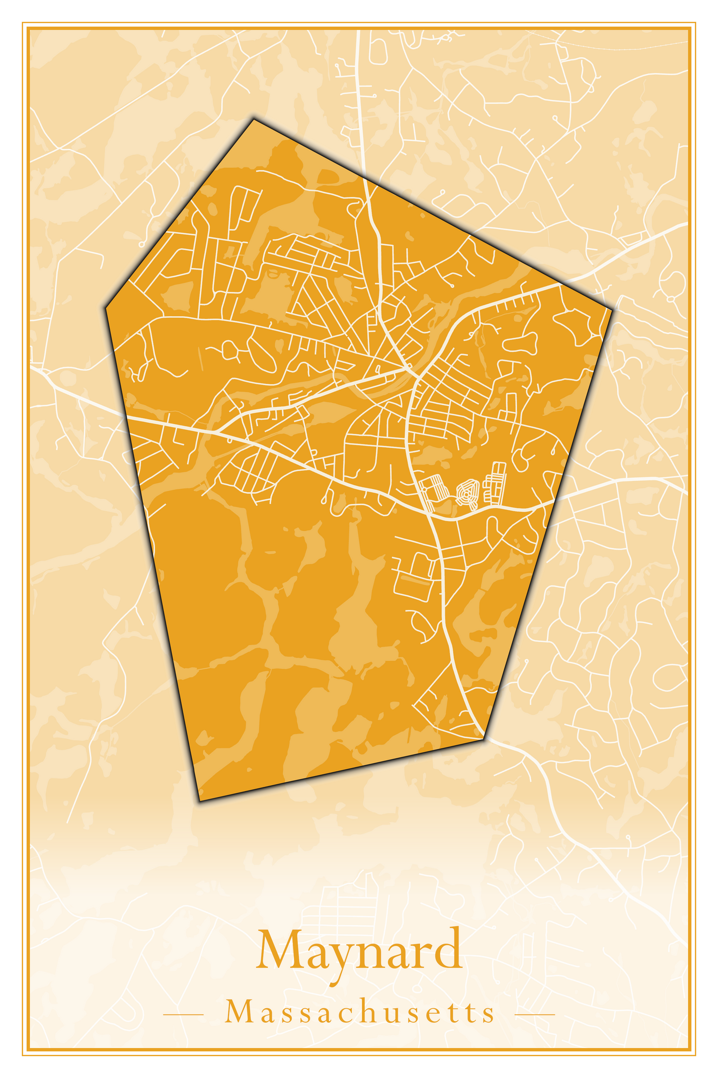 Massachusetts Towns - Street Map (Mattapoisett - Medford)