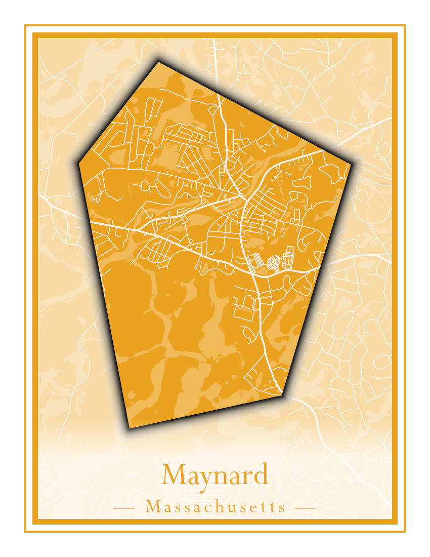 Massachusetts Towns - Street Map (Mattapoisett - Medford)