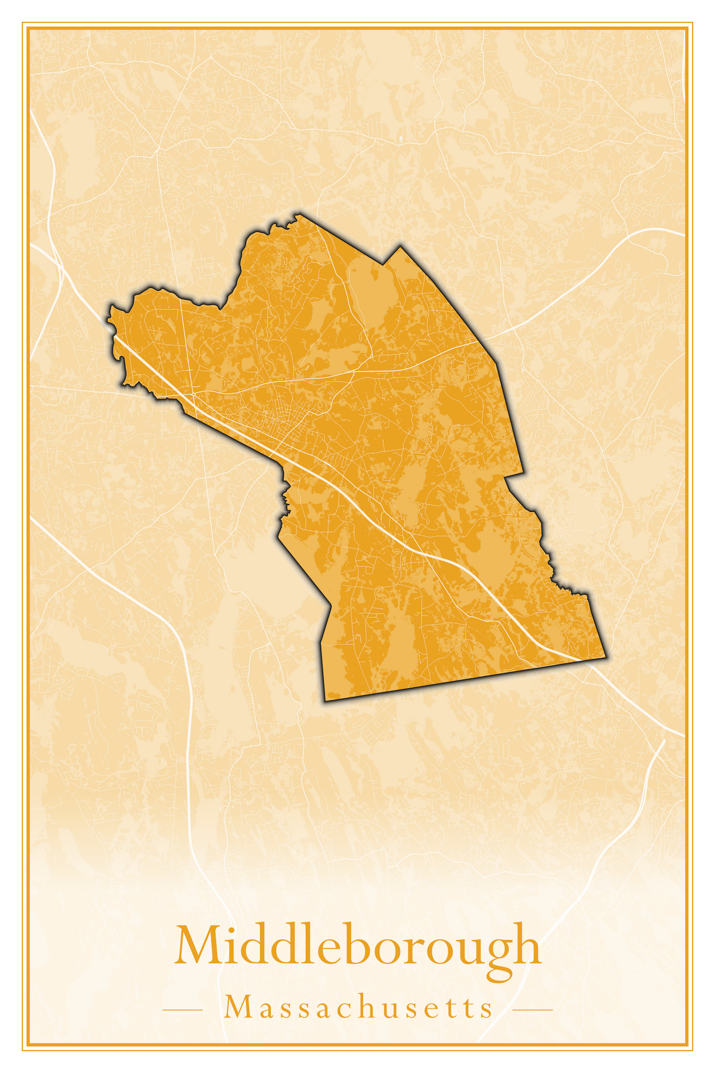 Massachusetts Towns - Street Map (Methuen - Middleton)