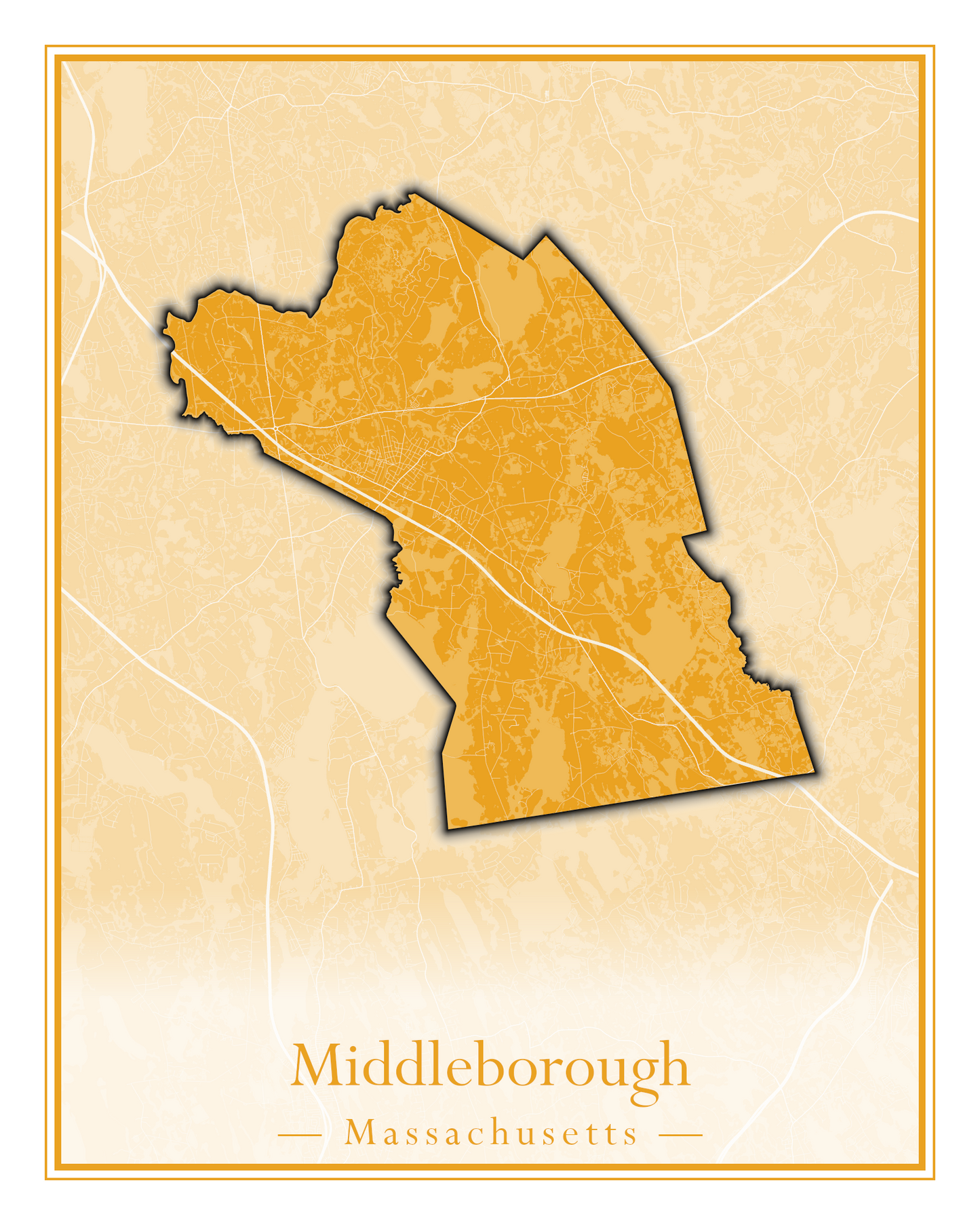 Massachusetts Towns - Street Map (Methuen - Middleton)