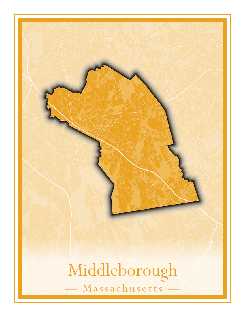 Massachusetts Towns - Street Map (Methuen - Middleton)