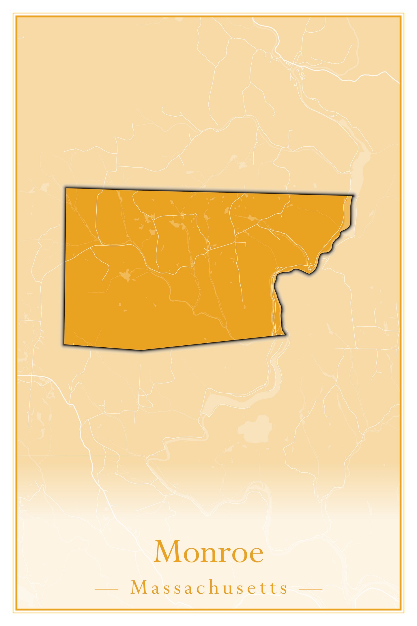 Massachusetts Towns - Street Map (Milton - Montague)