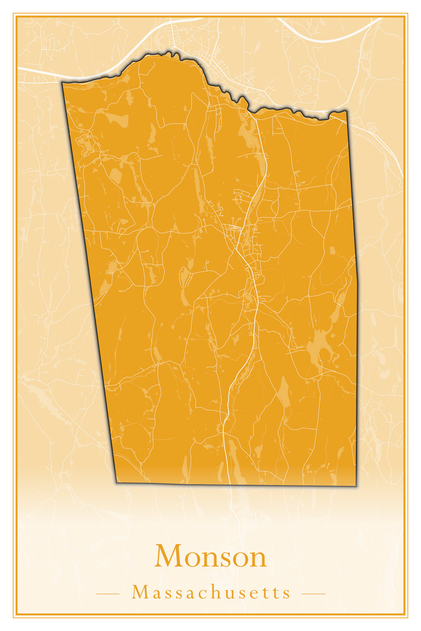 Massachusetts Towns - Street Map (Milton - Montague)