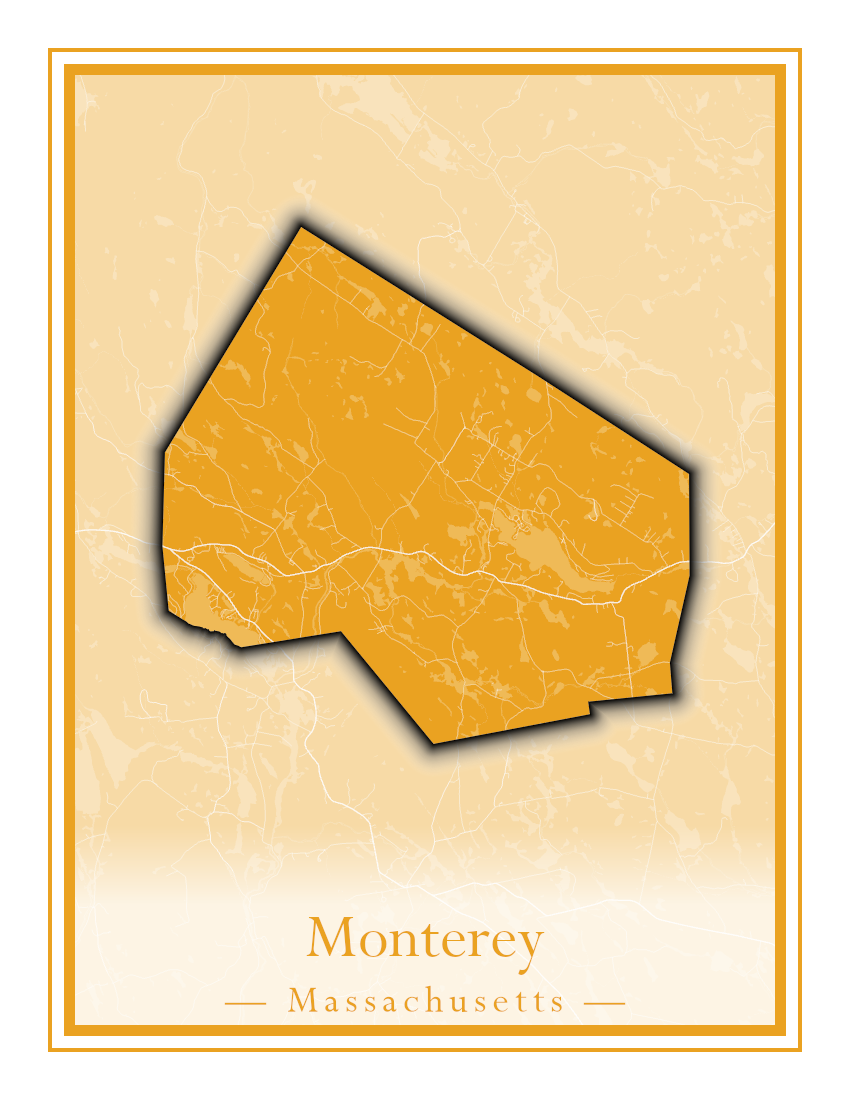 Massachusetts Towns - Street Map (Monterey - Nahant)