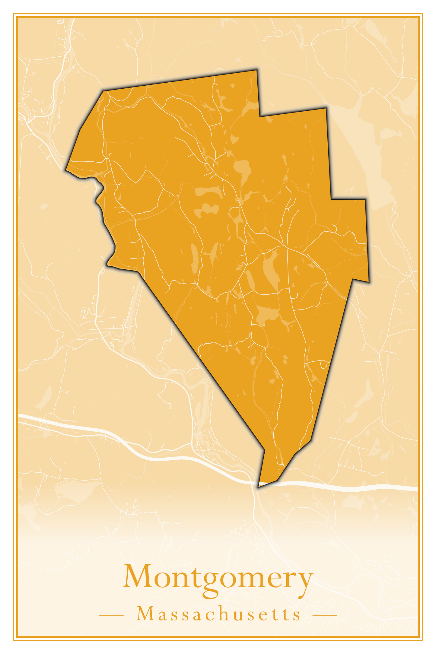 Massachusetts Towns - Street Map (Monterey - Nahant)