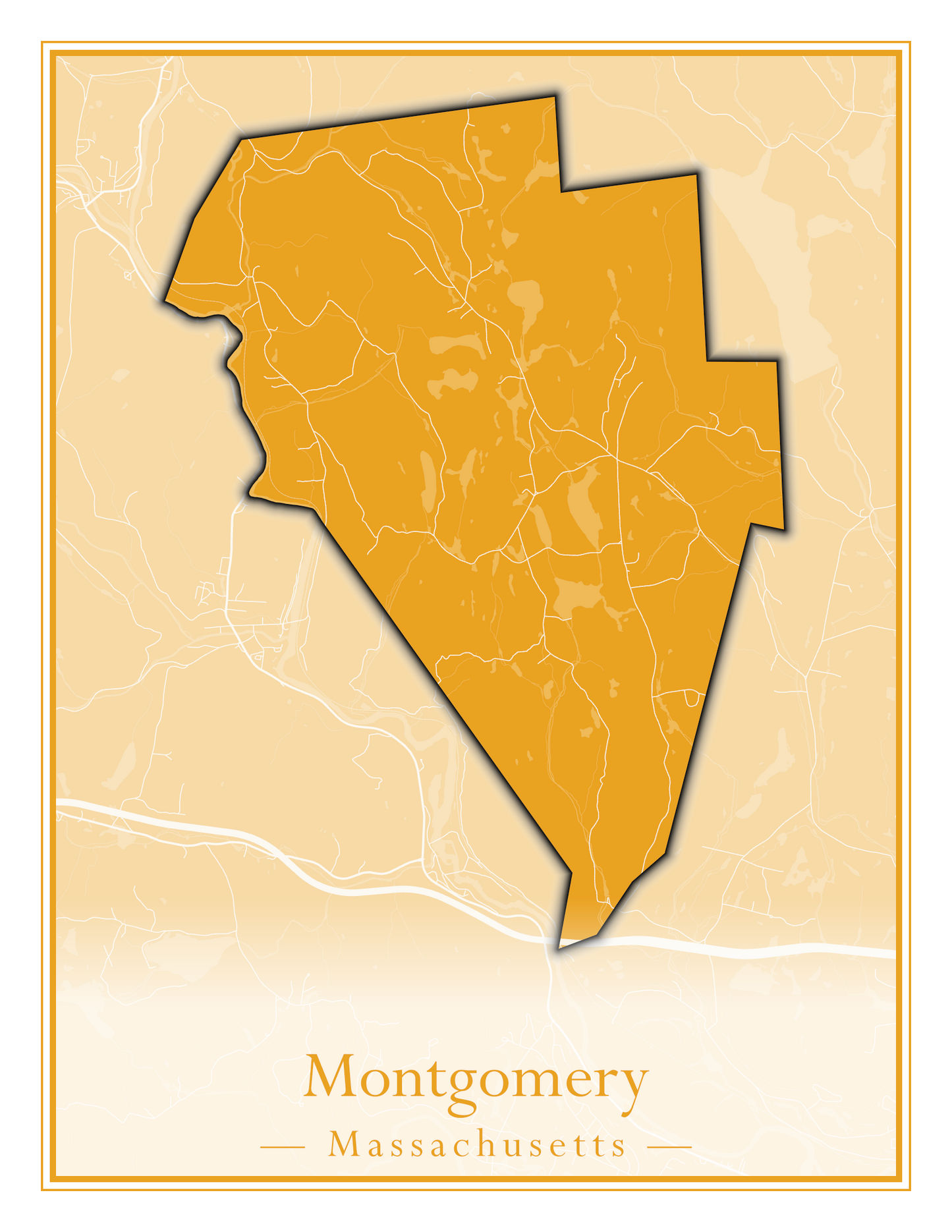 Massachusetts Towns - Street Map (Monterey - Nahant)