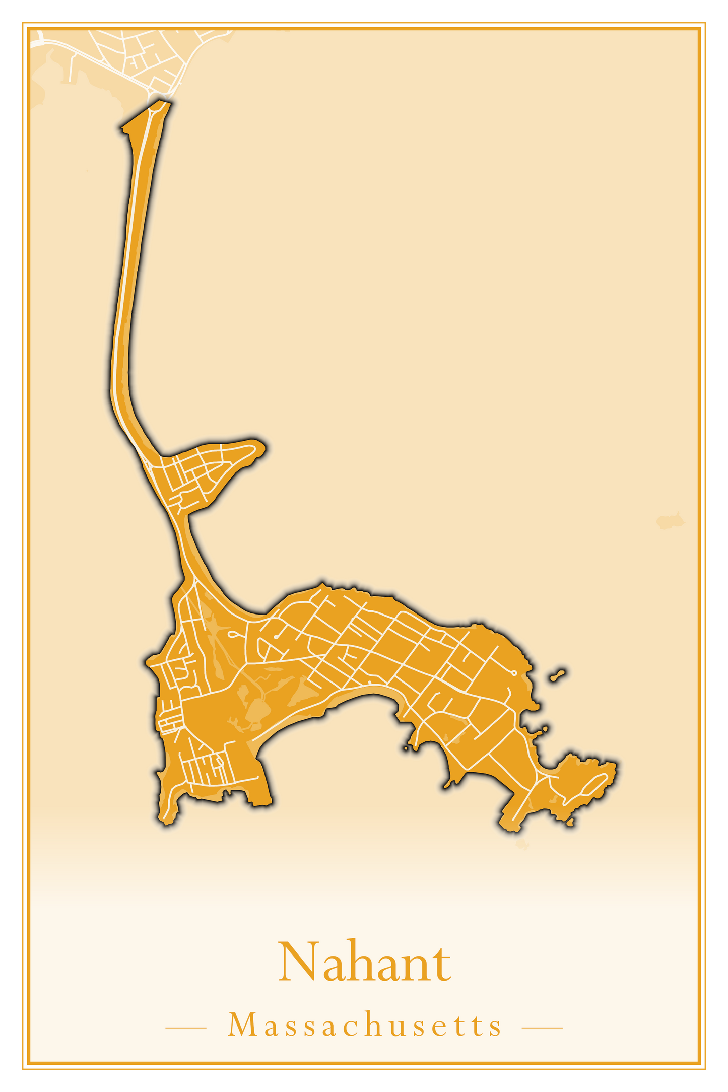 Massachusetts Towns - Street Map (Monterey - Nahant)