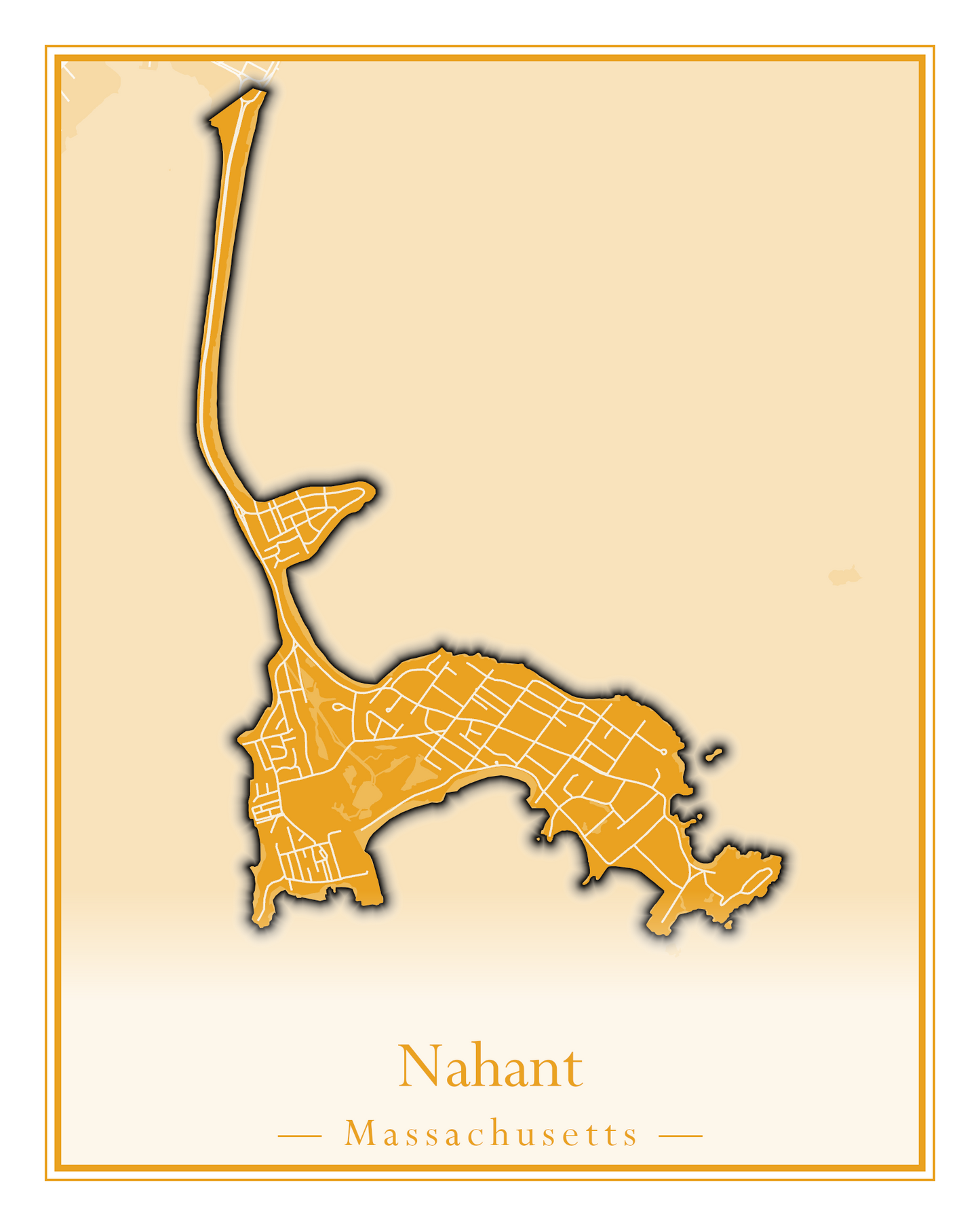 Massachusetts Towns - Street Map (Monterey - Nahant)