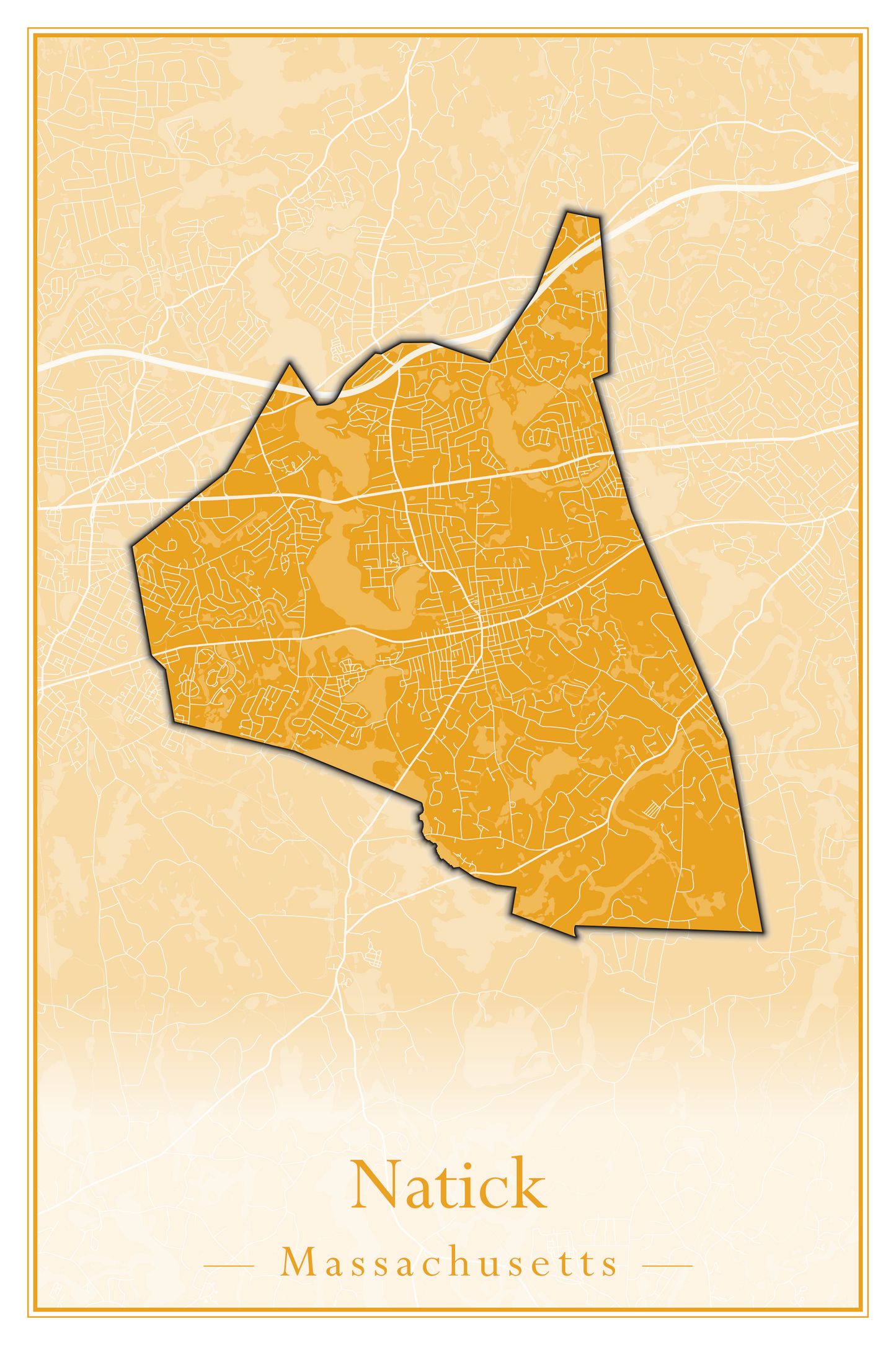 Massachusetts Towns - Street Map (Nantucket - New Ashford)