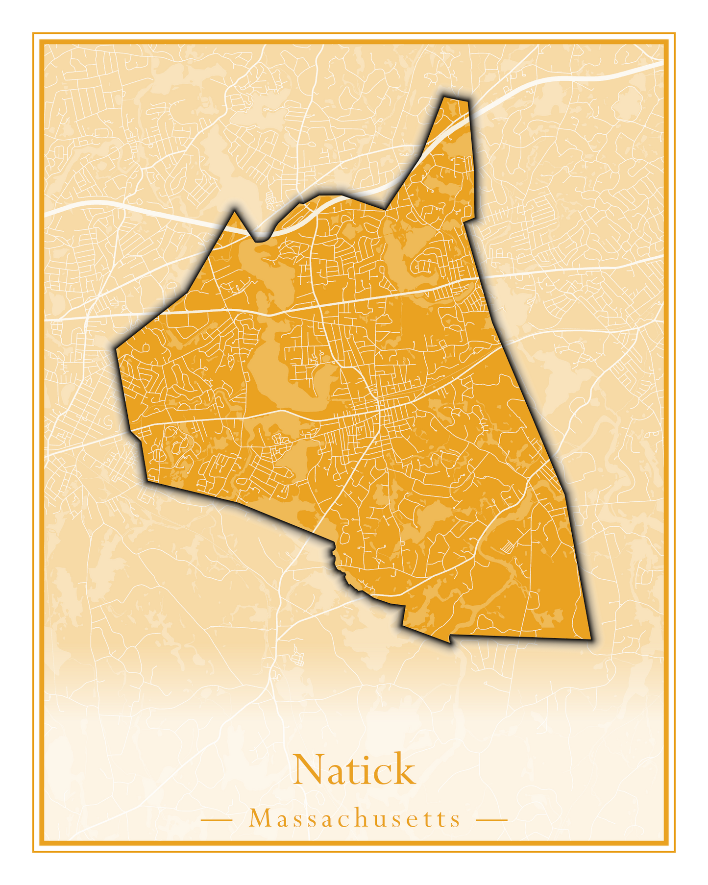 Massachusetts Towns - Street Map (Nantucket - New Ashford)