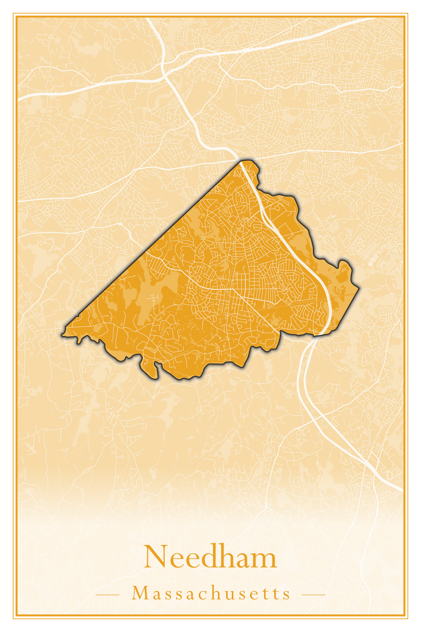 Massachusetts Towns - Street Map (Nantucket - New Ashford)