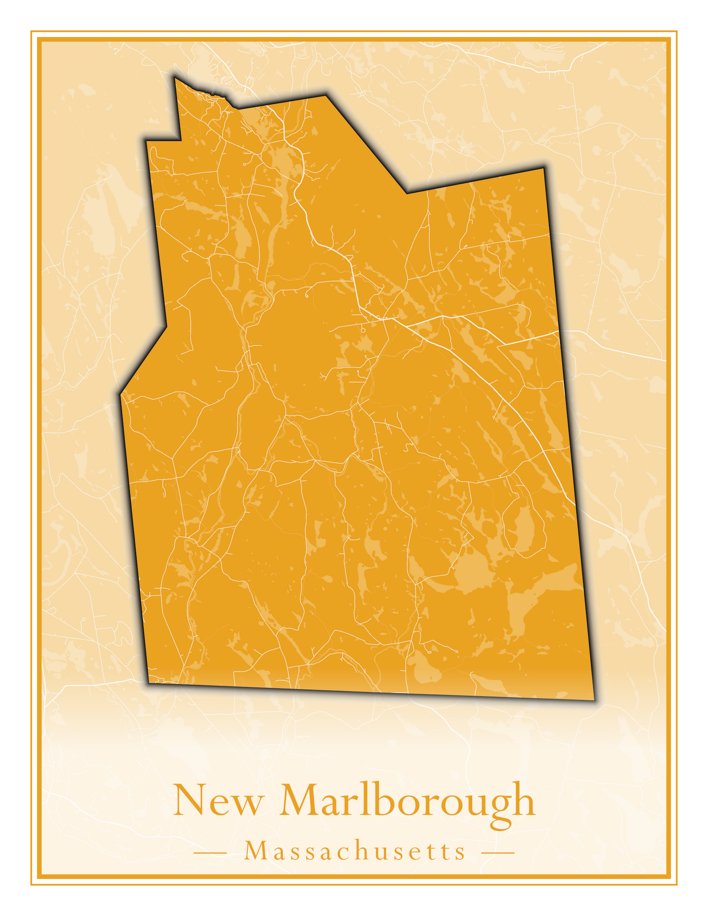 Massachusetts Towns - Street Map (New Bedford - New Salem)