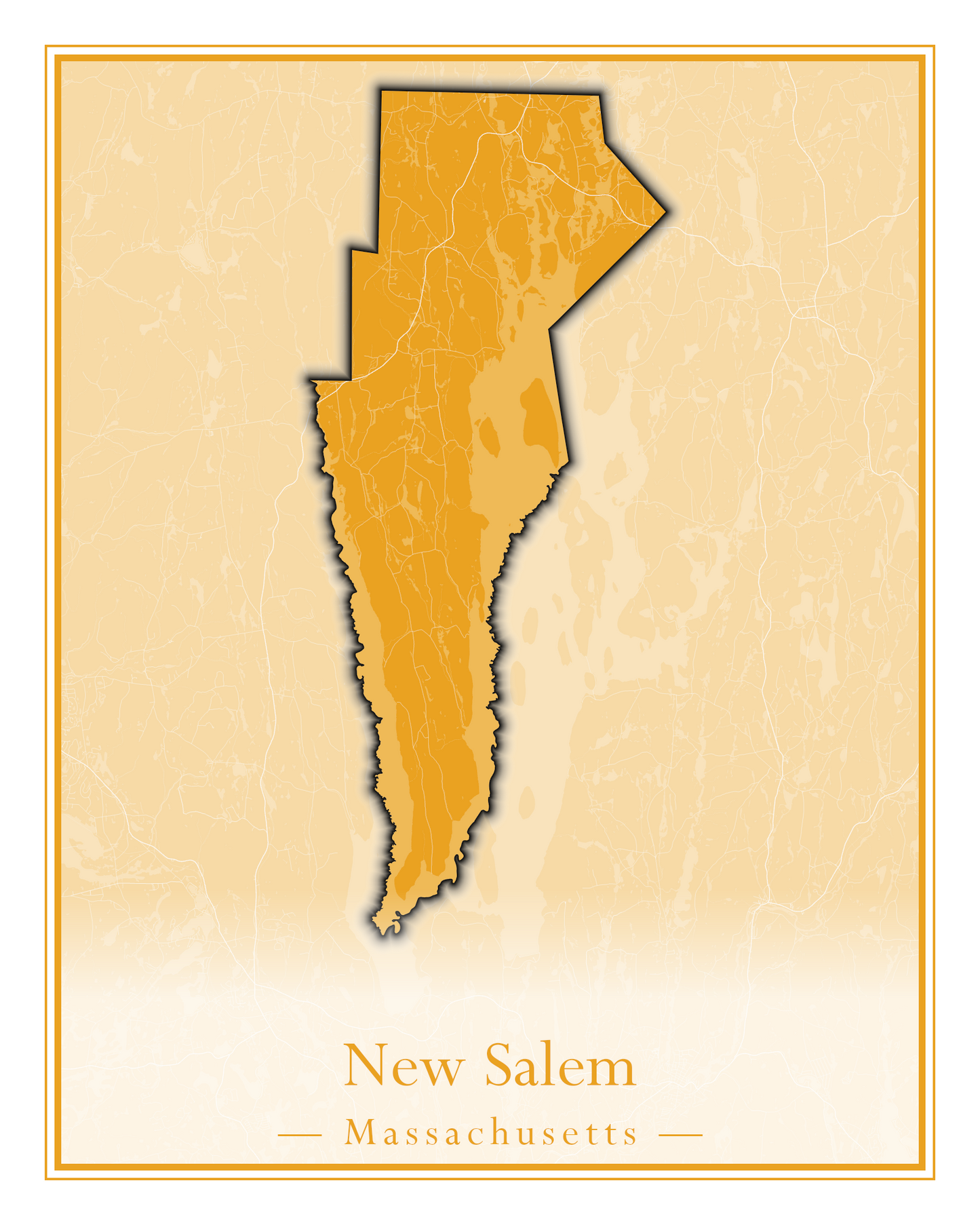 Massachusetts Towns - Street Map (New Bedford - New Salem)